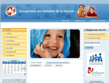 Tablet Screenshot of pediatresgironde.org